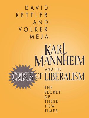 cover image of Karl Mannheim and the Crisis of Liberalism